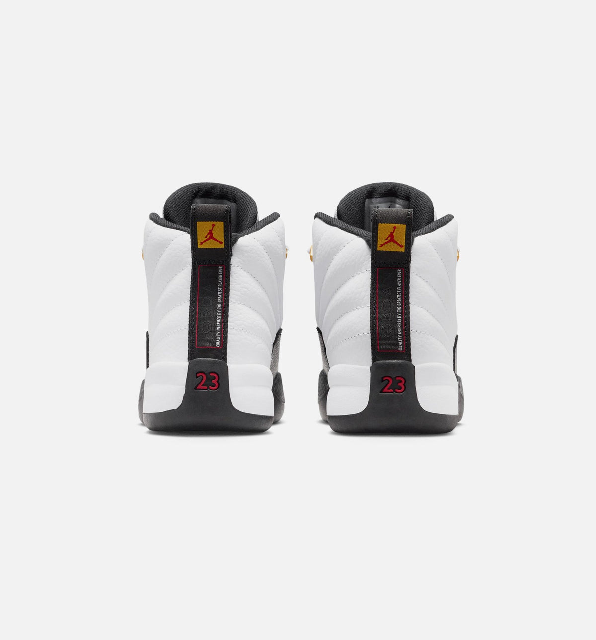 Air Jordan 12 Retro Taxi Preschool Sneakers - White/Black/Taxi