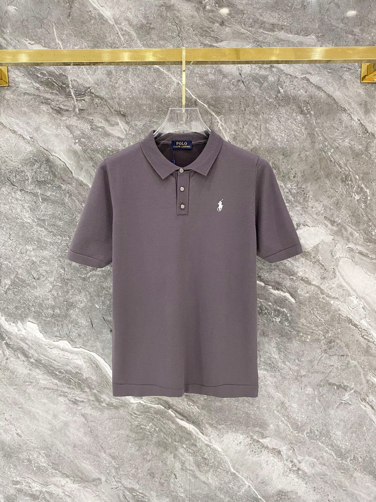 Ralph Lauren Men's Roll‑Cuff Short‑Sleeve Piqué Polo Shirt With Small Black Pony Logo
