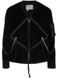 Greg Lauren velvet patchwork jacket