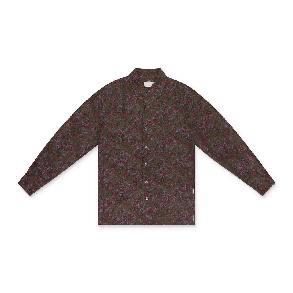 MULTI PAISLEY PRINT BUTTON-DOWN SHIRT