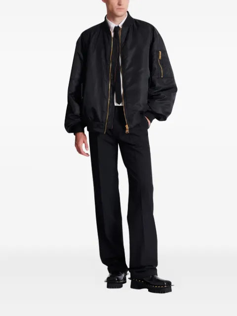 Balmain flap-pockets bomber jacket