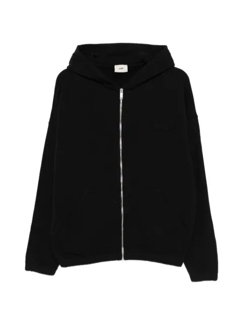 Autry tonal logo full zip hoodie