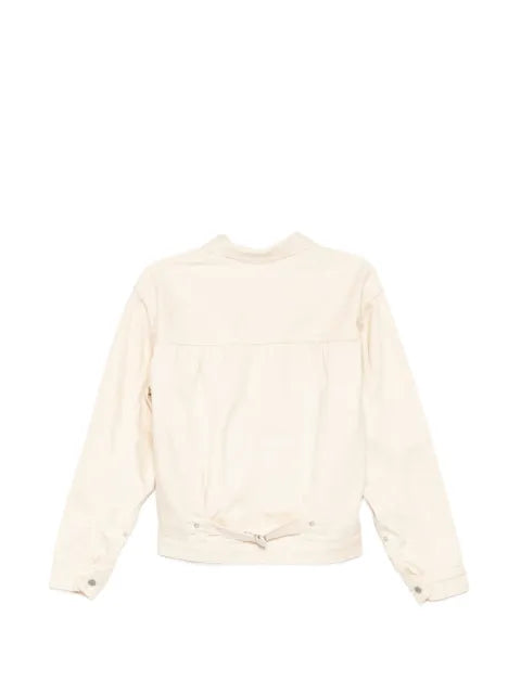 Orslow pleated-detail denim jacket