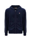 Fila Italo velour-piping hoodie
