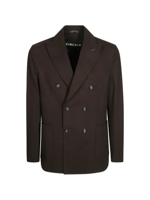 Circolo 1901 double-breasted peak-lapel blazer