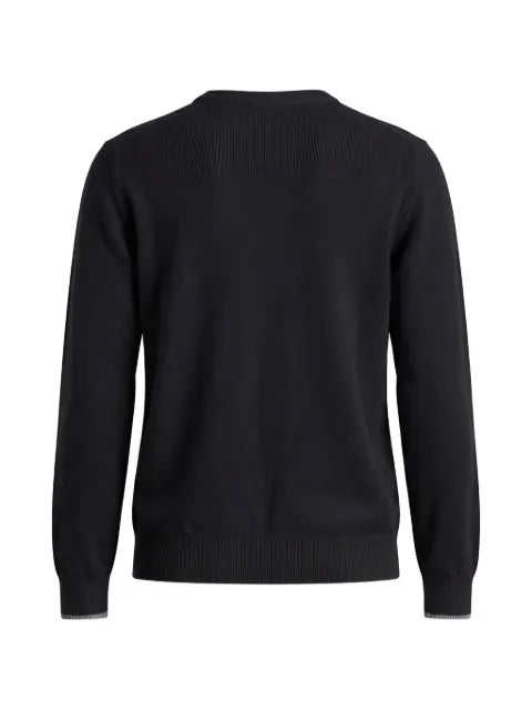 Peserico contrast-trim crew-neck sweater