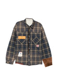KHOKI patchwork check jacket