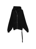 Rick Owens DRKSHDW Tower Mountain hun hoodie in black furka heavy sweatshirt jersey