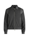 Manière De Voir Denis in grey tailored varsity jacket