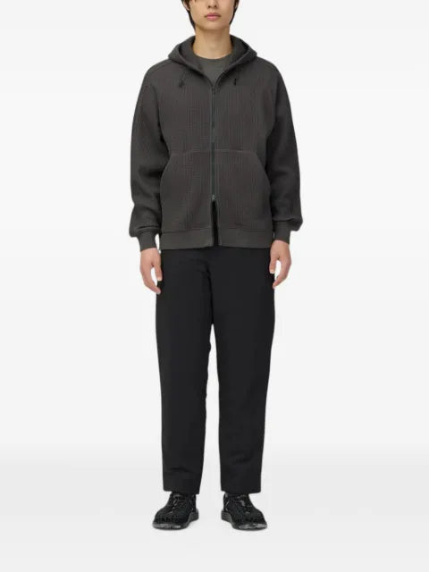 Snow Peak waffle-knit zip-up hoodie