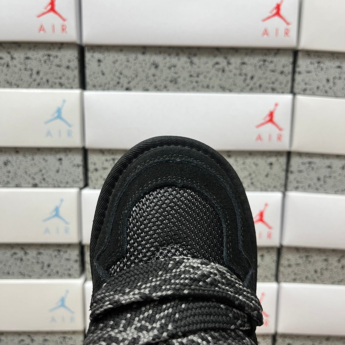UGG Lowmel Lace-Up Sneaker – Suede & Mesh Low-Top Trainer with Black UGGplush Lining & Tonal Woven Laces in Black