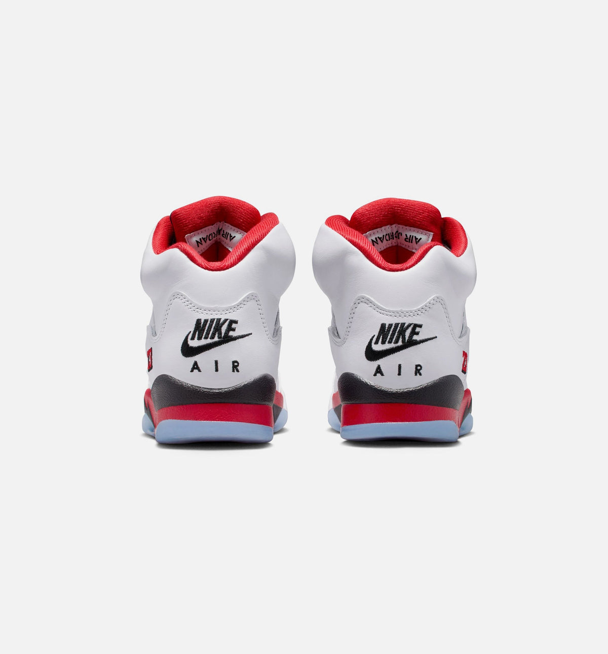 Air Jordan 5 Retro Fire Red Big Kids' Lifestyle Shoes - White/Fire Red/Black