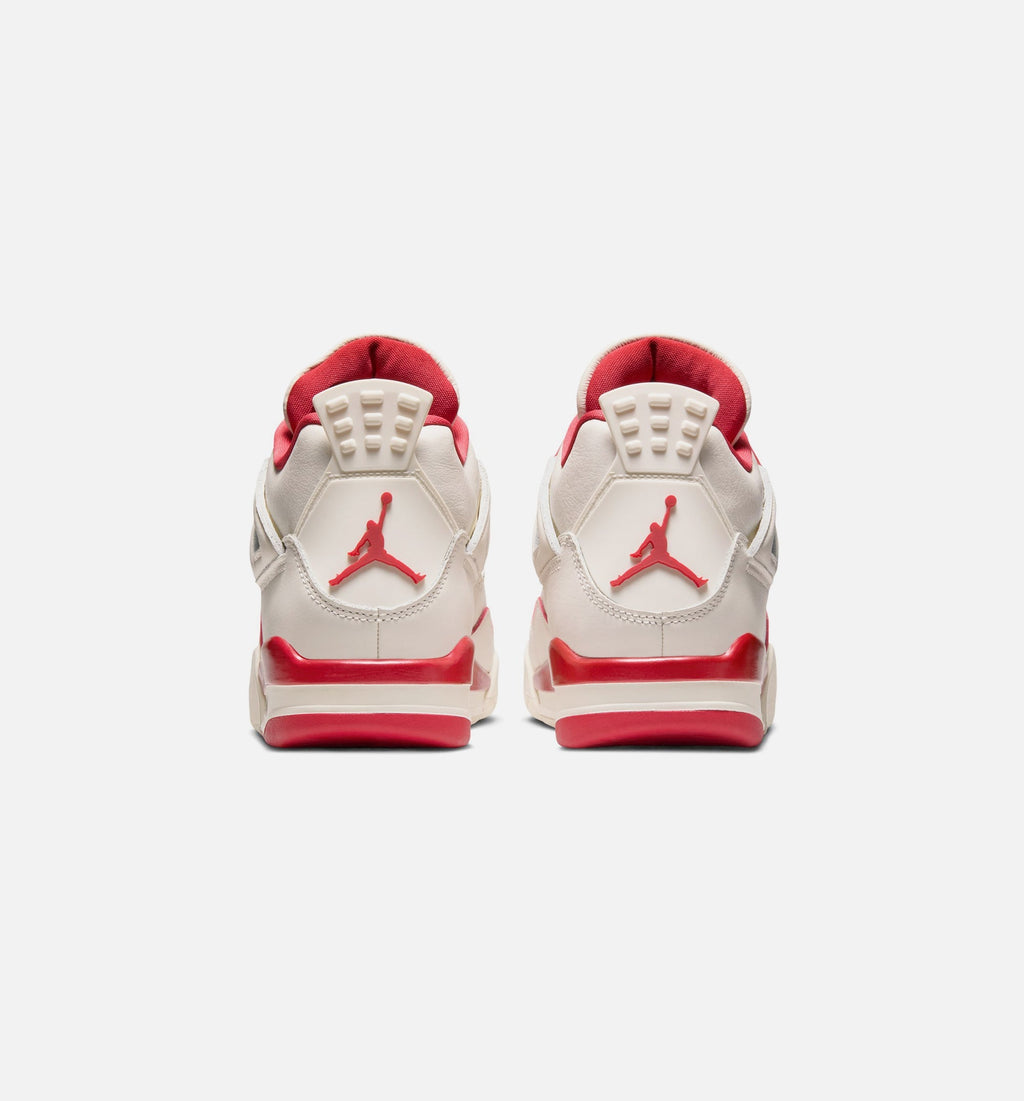 Air Jordan 4 Retro Valentines Day Women's Lifestyle Shoes - Pale Ivory/Sierra Red/Tough Red
