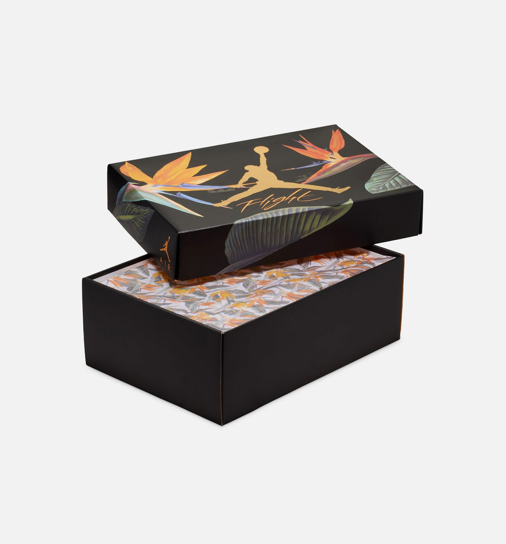 Air Jordan 4 Retro Birds of Paradise Women's Shoes - Cream/Gold/Mango