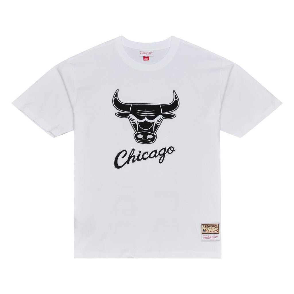 M&N NBA Chicago Bulls Monochrome Short Sleeve Tee