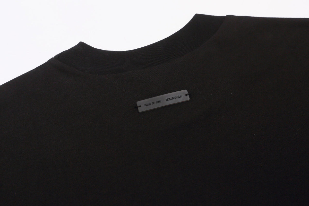 Fear Of God Essentials Silver Foil Letter Print Tee Streetwear Unisex