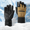 Ski gloves winter windproof and cold-proof men's warm and waterproof touch screen women's thickened and velvet ski cycling gloves
