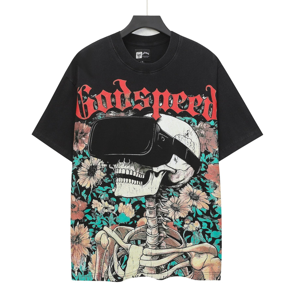 Godspeed Washed Black Rock Graphic T-Shirt