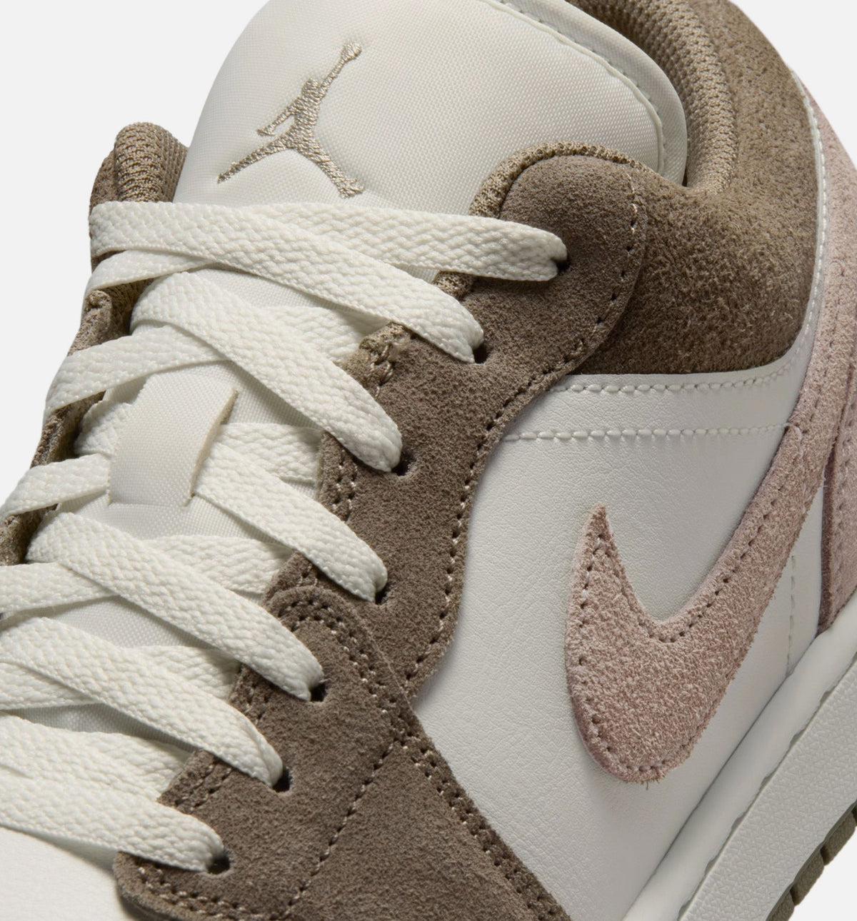 Air Jordan 1 Low Men's Lifestyle Shoes - Olive Grey/Enigma Stone/Summit White