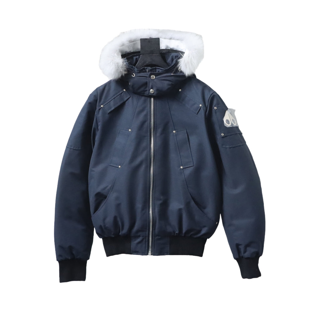 Moose Knuckles Original Ballistic Neoshear Bomber Jacket Navy