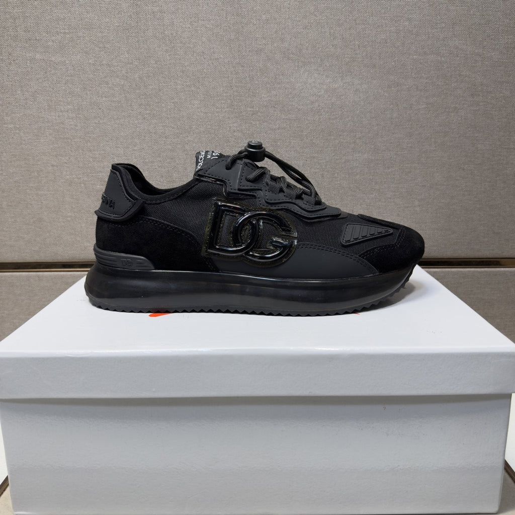 Dolce & Gabbana Black Logo Low-Top Sneakers