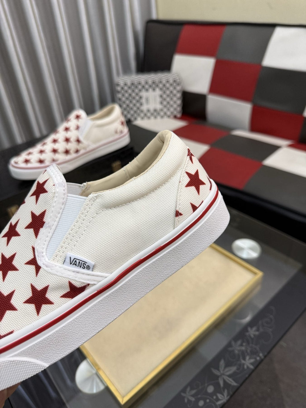 Vans Red Star Slip-On Sneakers