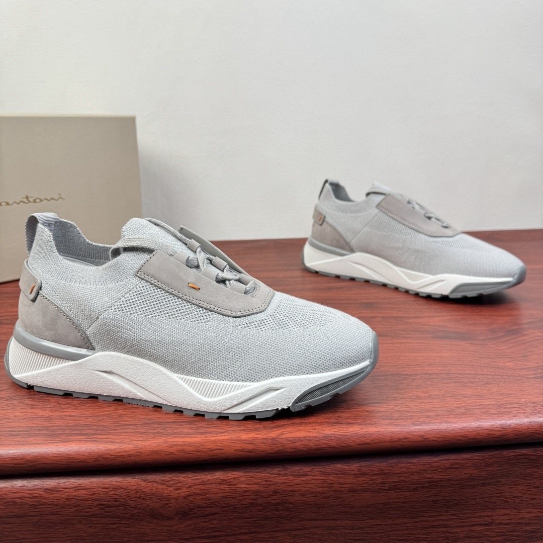Santoni Men's Knit Sneakers
