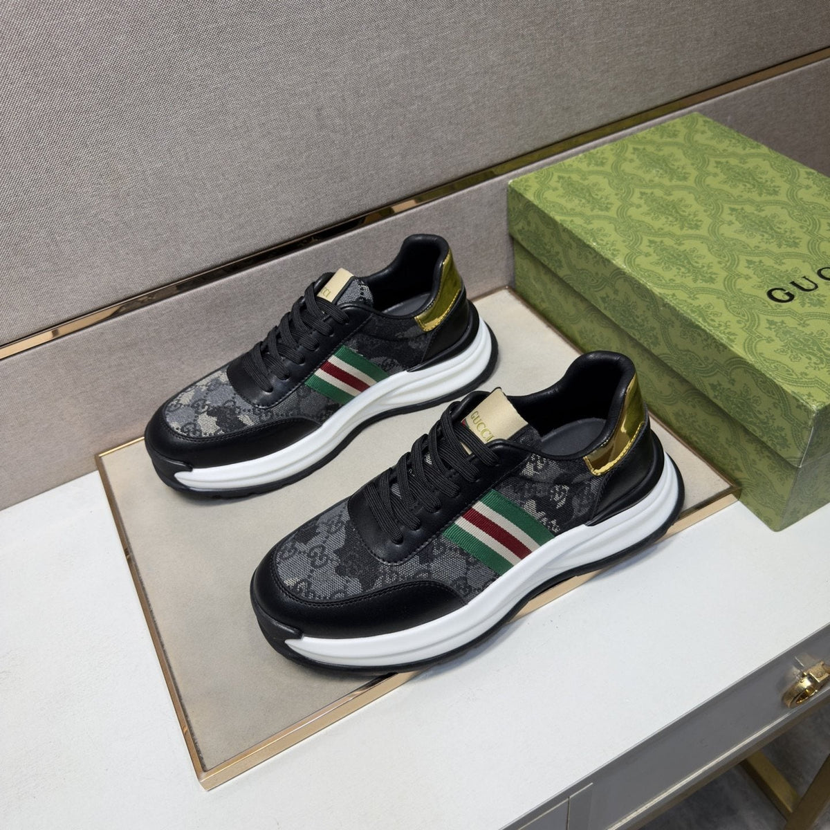 Gucci Men's Stripe Sneakers